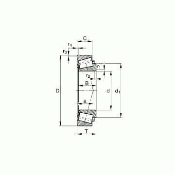 T5ED060 FAG Tapered Roller Bearings