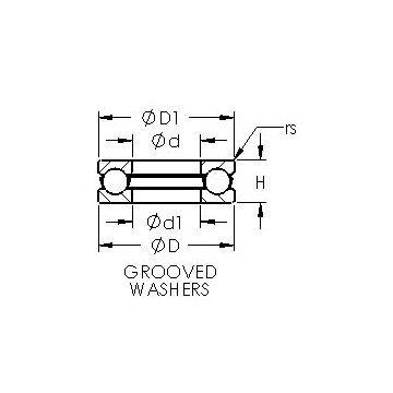 51322 AST Thrust Ball Bearings