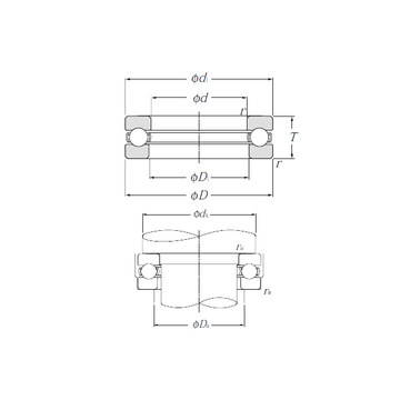 51406 NTN Thrust Ball Bearings