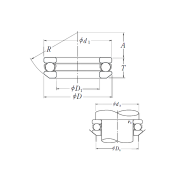 53420 NSK Thrust Ball Bearings