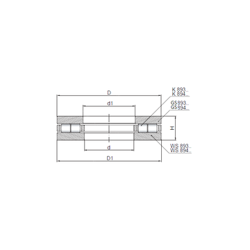 89313 CX Thrust Roller Bearings