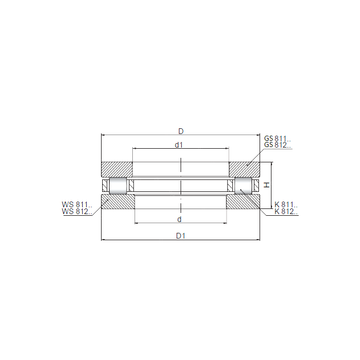 81112 CX Thrust Roller Bearings