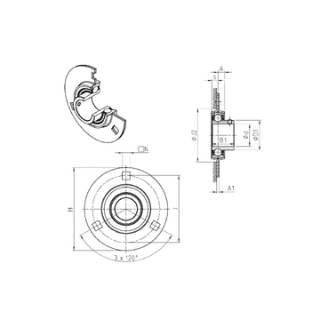 USPF201 SNR Bearing Units