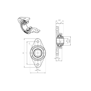 UKFL313H SNR Bearing Units