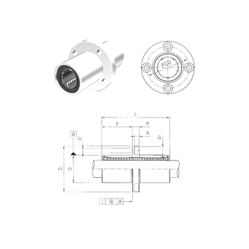 LMEFM50UU Samick Linear Bearings