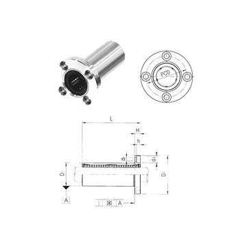 LMF8L Samick Linear Bearings