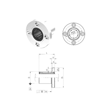 LMEF40UU Samick Linear Bearings