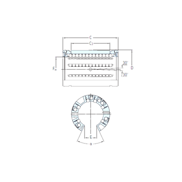 LBCF 25 A-2LS SKF Linear Bearings