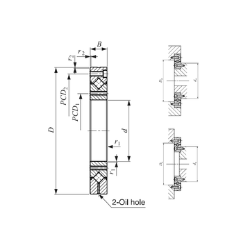 CRBF 5515 AT UU IKO Thrust Roller Bearings