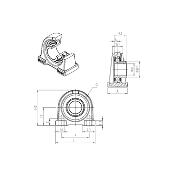 USPA208 SNR Bearing Units