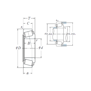 HM804840/HM804810 NSK Tapered Roller Bearings #1 small image