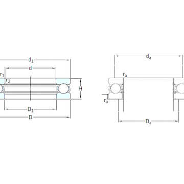 51130M SKF Thrust Ball Bearings #1 small image