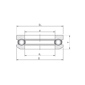 53411 ISO Thrust Ball Bearings #1 small image