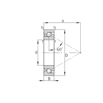 7603060-TVP FAG Thrust Ball Bearings