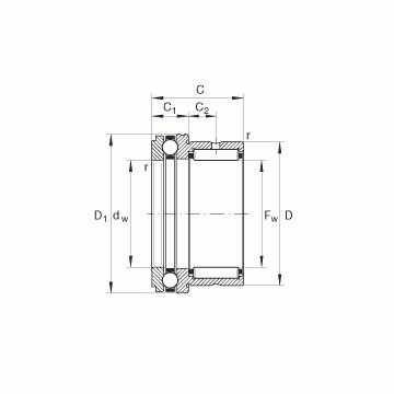 NKX30 INA Complex Bearings #1 small image