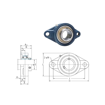 UCFLX06-19 FYH Bearing Units #1 small image