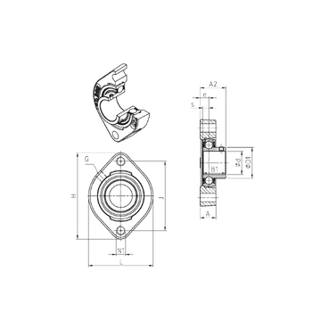 USFD207M100 SNR Bearing Units #1 small image