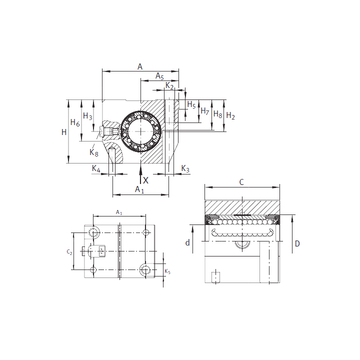 KGN 20 C-PP-AS INA Linear Bearings #1 small image