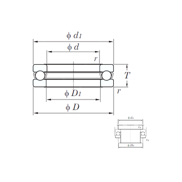 51164 KOYO Thrust Ball Bearings #1 small image