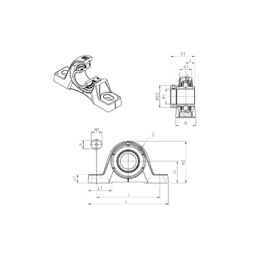 EXPE210 SNR Bearing Units #1 small image