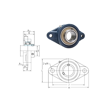 UCFL214-44E FYH Bearing Units #1 small image