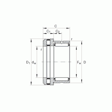 NKXR20 INA Complex Bearings #1 image