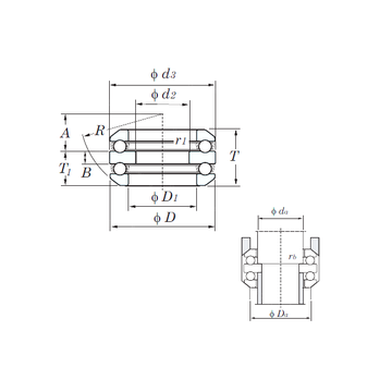 54217 KOYO Thrust Ball Bearings #1 image